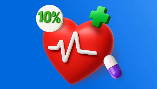 Акция «На здоровье! Кешбэк 10%»