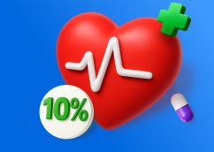 На здоровье! <br>
Кешбэк 10%