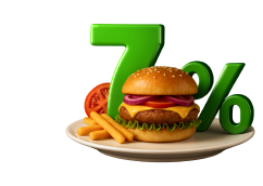 <span style='font-size: 12pt;'>Вкусная ставка!</span><br>
 <span style='font-size: 7pt;'>Кешбэк 7% в кафе, ресторанах и доставке еды по карте ЦУПИС</span>